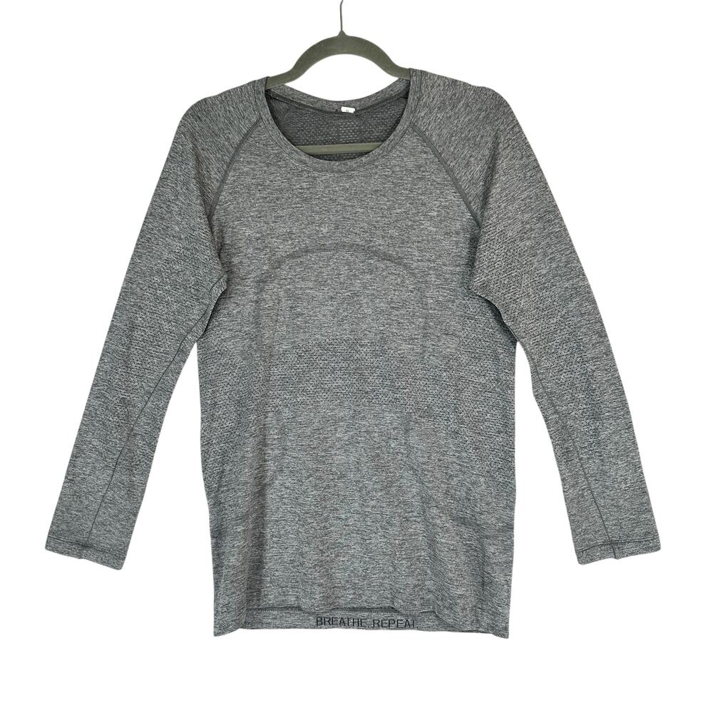 Lululemon Swiftly Tech Long Sleeve Top Women’s Size 10 Gray Athletic Running